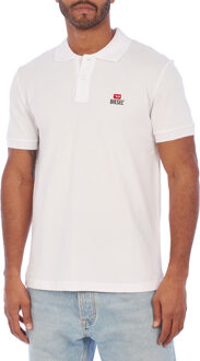 Diesel A12477-7RMXZA herenpolo met korte mouwen Wit - XL