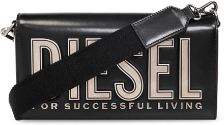 Diesel ‘Biscotto’ schoudertas Diesel , Black , Dames - ONE Size
