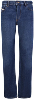 Diesel Blauwe Straight Cut Jeans voor Heren Diesel , Blue , Heren - W30,W34,W32,W31