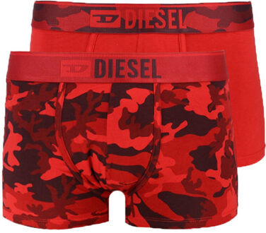 Diesel Boxershort Damien Camou 2-pack rood - L