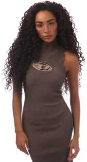 Diesel Dames Diesel M-Onerva Jurk in Khaki Kaki