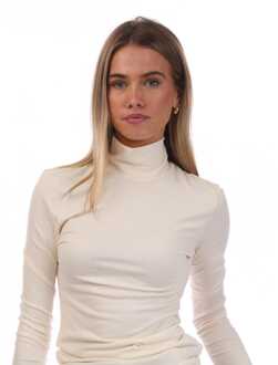 Diesel Damestop met Schildpadhals in Wit