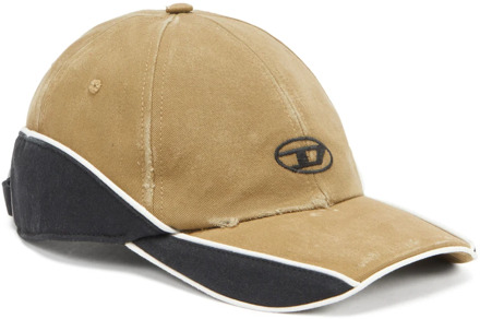 Diesel Distressed colour-block baseball cap Diesel , Brown , Heren - M,S