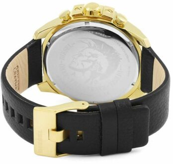Diesel DZ4344 heren Diesel Mega Chief chronograaf horloge - maat Zwart