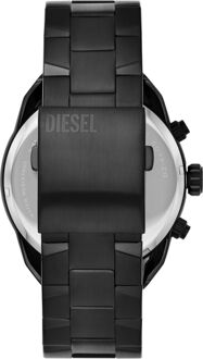 Diesel DZ4609 Horloge Spiked Chrono staal zwart 49 mm