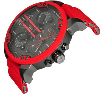 Diesel DZ7370 metalen wijzerplaat kwartshorloge heren Rood