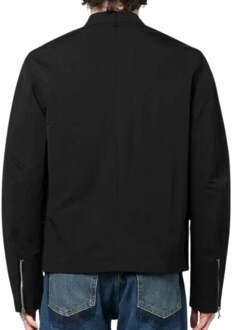 Diesel effen zwart dun jasje - maat