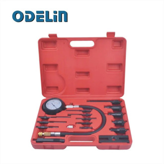 Diesel Engine Cylinder Compression Tester Kit Direct Indirect Truck Automotive Tools