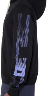 Diesel Faded Logo op borst en armen Zwarte hoodie