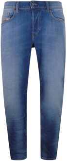 Diesel Heren D-Mihtry Rechte Jeans (Blauw)
