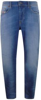 Diesel Heren D-Mihtry Rechte Jeans (Gewassen blauw)