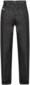 Diesel Heren D-Viker Katoenen Jeans (Zwart) - maat