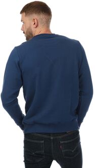 Diesel Heren Diesel S-Girk Cuty Felpa Crewneck Sweatshirt in Navy
