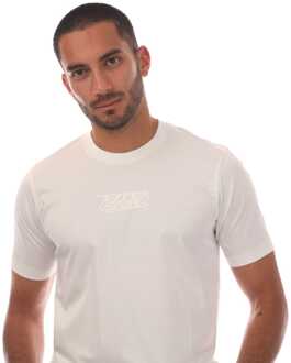 Diesel Heren Diesel T-Must-Slits-N T-shirt in Wit - maat XS