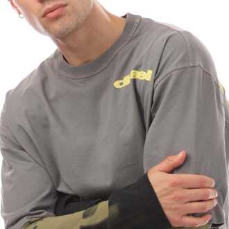 Diesel Heren Diesel T-Wesher-N3 T-Shirt in Grijs - maat