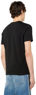 Diesel Heren Driehoek Logo T-Shirt (Zwart) - M