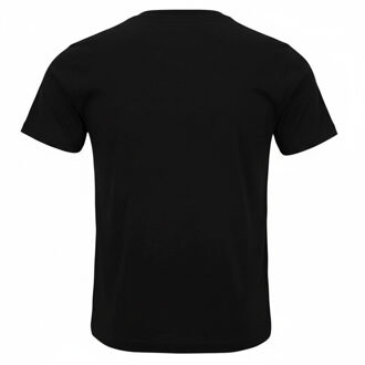 Diesel Heren Hardware Cirkel Logo T-Shirt (Zwarte Kaviaar) Zwart en Gebroken Wit