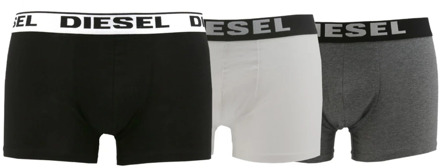 Diesel Heren Katoenen Boxershorts Tri-Pack Diesel , Black , Heren - S