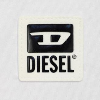 Diesel Heren Klein Logo T-Shirt (Wit)