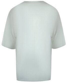 Diesel Heren Logo Katoen Boxy T-shirt (Wit)