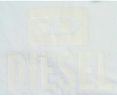 Diesel Heren Monotone Logo T-Shirt (Helder wit) - maat L