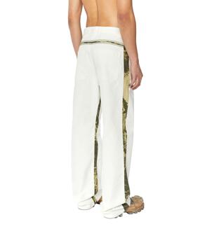 Diesel Heren P-Me Canvas Bedrukte Broek (Wit)
