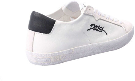 Diesel Heren S-Leroji Lage Sportschoenen (Wit)