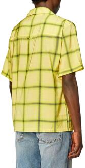 Diesel Heren S-Nabil Geruit Shirt (Groen)