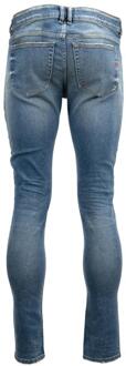 Diesel Heren Sleenker Skinny Jeans (Verkleurd blauw) Middelblauw - 40 Normaal