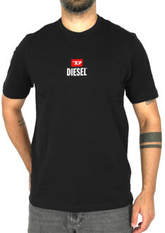 Diesel Herenlogo T-Shirt (Zwart) - maat M