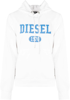 Diesel Hoodies Diesel , Wit , Heren - Xl,L,M,S
