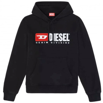 Diesel Hoodies Diesel , Zwart , Heren - S