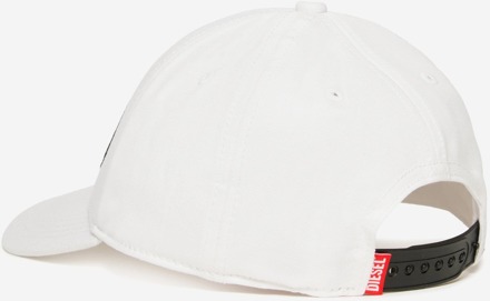 Diesel Jongens Oval D Logo Pet in Wit