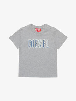 Diesel Jongens t-shirt tlullib Grijs - 92/98