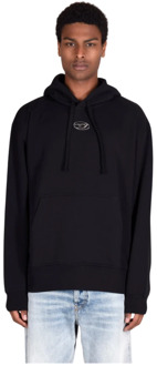 Diesel Katoenen sweatshirts voor stijlvol comfort Diesel , Black , Heren - L,M,S
