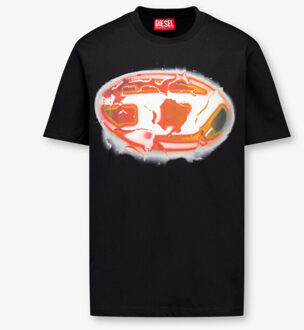 Diesel Kinder jongens t-shirt in Zwart - 164