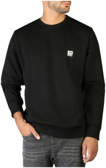 Diesel Logo Sweatshirt, Regular Fit Diesel , Black , Heren - XS