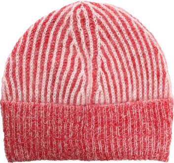 Diesel Mannen K-Edro Logo Mohair Beanie (Rood) - One Size