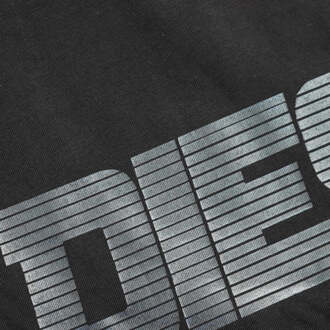 Diesel Monotone Logo Zwart Kaviaar T-shirt - maat