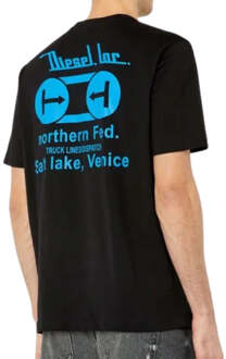 Diesel Northen Fed-logo zwart T-shirt
