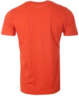 Diesel Power Station-logo Pittig oranje T-shirt