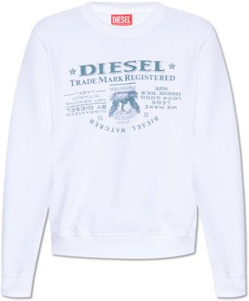 Diesel ‘S-Ginn-L2’ sweatshirt Diesel , White , Heren - 2XL