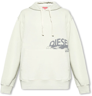 Diesel S-Macs-Hood hoodie Diesel , Green , Heren - 2XL