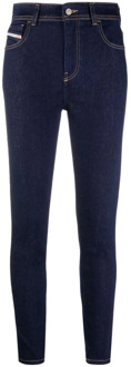 Diesel Skinny Jeans Diesel 1984 SLANDY-HIGH" Blauw - 26 / 32, 27 / 32, 28 / 32, 29 / 32, 25 / 32, 31 / 32, 24 / 30, 25 / 30, 26 / 30, 27 / 30, 28 / 30, 29 / 30, 30 / 30, 24 / 32