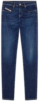 Diesel Slimme Denim Stretch Jeans - Blauw - Maat 29 Diesel , Blue , Heren - W34,W38,W31,W40,W33,W32,W30,W36