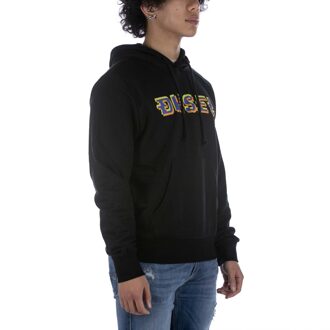 Diesel Sweatshirt S-Ginn Capuchon K27 Zwart - maat 2XL