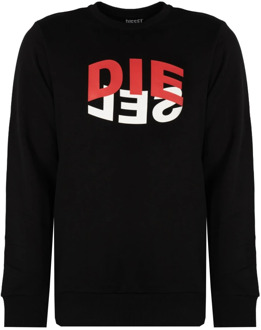 Diesel Sweatshirts Diesel , Black , Heren - L,M