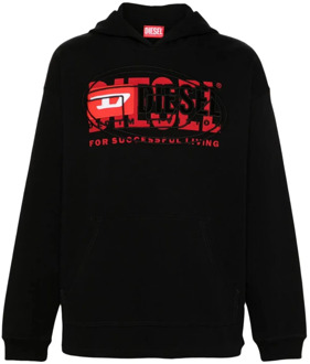 Diesel Sweatshirts Diesel , Black , Heren - Xl,L,M,S