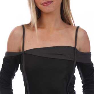 Diesel T-Draper Top in zwart voor dames