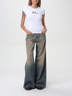 Diesel T-shirt met uitsnijdingen Wit